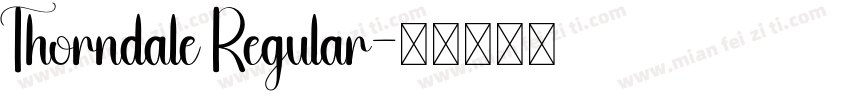 Thorndale Regular字体转换